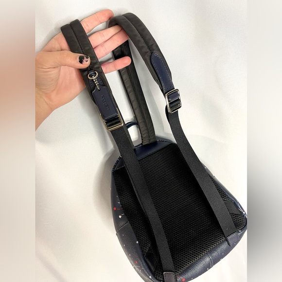 COACH #f72774 | ULTRA RARE navy firework Americana printed mini Charlie backpack - Picture 6 of 13